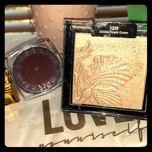 Wet n wild highlighting powder/L’Oréal eyeshadow